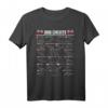 Formel 1 Rennfahrer T-Shirt 2022 – Alle 22 Rennstrecken mit Flaggen & Namen, perfektes Geschenk für Motorsport-Fans