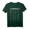 Formel 1 Rennfahrer T-Shirt 2022 – Alle 22 Rennstrecken mit Flaggen & Namen, perfektes Geschenk für Motorsport-Fans