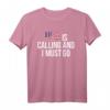 USA Is Calling & I Must Go T-Shirt – Reise Amerika Flagge Geschenk für Reiseliebhaber, Schüler, Familien & Touristen