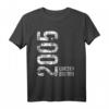 19. Geburtstag T-Shirt für Jungen und Mädchen – Persönliches Geschenk 2005, Perfekt für den 19. Geburtstag von Sohn, Tochter oder Jugendlichen