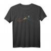 Ski Herzschlag Berge Retro Skifahren EKG T-Shirt – Perfektes Geschenk für Skifahrer und Wintersportfans