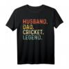 Ehemann Papa Cricket Legend T-Shirt – Lustiges Retro Geschenk für Papa zum Geburtstag, Vatertag oder Jubiläum