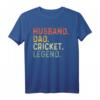 Ehemann Papa Cricket Legend T-Shirt – Lustiges Retro Geschenk für Papa zum Geburtstag, Vatertag oder Jubiläum