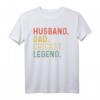 Ehemann Papa Cricket Legend T-Shirt – Lustiges Retro Geschenk für Papa zum Geburtstag, Vatertag oder Jubiläum