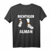 Richtiger Alman T-Shirt mit Deutschlandflagge – Humorvolles Geschenk für Deutsche, die stolz sind auf ihre Nationalität