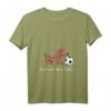 Kinder Niedliches Dackel Fußball T-Shirt - Lustiges Geschenk für fußballbegeisterte Mädchen und Jungs, Hundeliebhaber