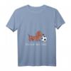 Kinder Niedliches Dackel Fußball T-Shirt - Lustiges Geschenk für fußballbegeisterte Mädchen und Jungs, Hundeliebhaber