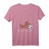 Kinder Niedliches Dackel Fußball T-Shirt - Lustiges Geschenk für fußballbegeisterte Mädchen und Jungs, Hundeliebhaber