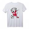 Dabbing Dalmatiner Hund Dänemark Fußball T-Shirt mit dänischer Flagge – Lustiges Fanartikel für Fußballfans und Spieler