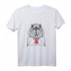Rotkäppchen Märchen Wolf Dämon Wald Jagen Jäger T-Shirt – Originelles Statement-Shirt für Märchen- und Wolf-Liebhaber, perfekte Geschenkidee