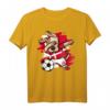Dabbing Hund Dänemark Fußball Mannschaft T-Shirt – Lustiges Fanshirt mit dänischer Flagge, perfekt für Fußballfans, Spieler und Trainer