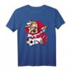 Dabbing Hund Dänemark Fußball Mannschaft T-Shirt – Lustiges Fanshirt mit dänischer Flagge, perfekt für Fußballfans, Spieler und Trainer