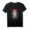 Dänemark Däne T-Shirt mit Flagge – Klassisch geschnitten, doppelt genähter Saum, perfekt für Dänemark-Fans und Nationalstolz