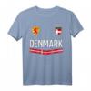 Dänemark Fußball-Trikot mit Flagge – Stolzes Sommer-Sport-Outfit für Fußballfans, Trainer und Kinder