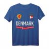 Dänemark Fußball-Trikot mit Flagge – Stolzes Sommer-Sport-Outfit für Fußballfans, Trainer und Kinder