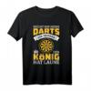 Lustiges Dart T-Shirt mit Spruch - Reicht mir meine Darts Ihr Narren - Perfektes Geschenk für Dartspieler zu Weihnachten & Geburtstag