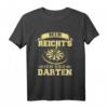 Mir Reicht's Ich Geh Darten - Lustiges Dart T-Shirt mit Dartscheibe und Pfeilen für Dartfans