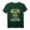 Mir Reicht's Ich Geh Darten - Lustiges Dart T-Shirt mit Dartscheibe und Pfeilen für Dartfans