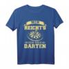 Mir Reicht's Ich Geh Darten - Lustiges Dart T-Shirt mit Dartscheibe und Pfeilen für Dartfans
