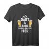 Lustiges Dart und Bier T-Shirt – Für Dartspieler, Dartfans und Dartprofis, ideales Geschenk zum Geburtstag oder Dartclub-Event