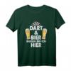 Lustiges Dart und Bier T-Shirt – Für Dartspieler, Dartfans und Dartprofis, ideales Geschenk zum Geburtstag oder Dartclub-Event
