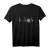 Dartscheibe Herzschlag EKG Puls T-Shirt – Perfektes Geschenk für Dartspieler & Dartfans bei Turnieren, Weltmeisterschaft & Vereins-Events