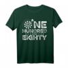 Dart T-Shirt - One Hundred And Eighty 180 Punkte mit Dartpfeil und Dartscheibe – Perfektes Geschenk für Dartspieler und Dartfans