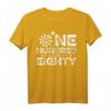 Dart T-Shirt - One Hundred And Eighty 180 Punkte mit Dartpfeil und Dartscheibe – Perfektes Geschenk für Dartspieler und Dartfans