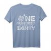 Dart T-Shirt - One Hundred And Eighty 180 Punkte mit Dartpfeil und Dartscheibe – Perfektes Geschenk für Dartspieler und Dartfans
