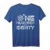 Dart T-Shirt - One Hundred And Eighty 180 Punkte mit Dartpfeil und Dartscheibe – Perfektes Geschenk für Dartspieler und Dartfans