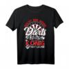 Herren Lustiges Dart T-Shirt | Reicht mir meine Darts ihr Narren, der König hat Laune - Perfektes Geschenk für Dartspieler zum Geburtstag & Vatertag