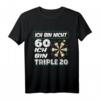 Ich bin nicht 60 ich bin Tripel 20 - Lustiges Dart T-Shirt zum 60. Geburtstag mit Dartboard & Dartpfeilen
