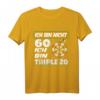Ich bin nicht 60 ich bin Tripel 20 - Lustiges Dart T-Shirt zum 60. Geburtstag mit Dartboard & Dartpfeilen