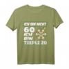 Ich bin nicht 60 ich bin Tripel 20 - Lustiges Dart T-Shirt zum 60. Geburtstag mit Dartboard & Dartpfeilen