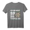 Ich bin nicht 60 ich bin Tripel 20 - Lustiges Dart T-Shirt zum 60. Geburtstag mit Dartboard & Dartpfeilen