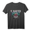 9 Darter Crew Ninedarter Dart T-Shirt – Lustiges Outfit für Dartspieler, Dartfans & Turniere in Bar und Kneipe