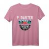 9 Darter Crew Ninedarter Dart T-Shirt – Lustiges Outfit für Dartspieler, Dartfans & Turniere in Bar und Kneipe
