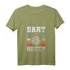 Damen Dart Königin Hobby Darts T-Shirt mit V-Ausschnitt – Perfekt für Dartliebhaberinnen, Turniere & Geschenke