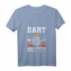 Damen Dart Königin Hobby Darts T-Shirt mit V-Ausschnitt – Perfekt für Dartliebhaberinnen, Turniere & Geschenke
