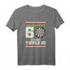 Dartspieler Geschenk zum 60. Geburtstag - Dart T-Shirt für Dartkönige, Profi Dartspieler & Dartfans bei Turnieren