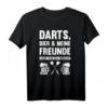 Lustiges Dart Bier & Freunde T-Shirt – Perfektes Geschenk für Dartspieler, Freunde & Anlässe wie Geburtstag & Weihnachten