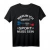 Sport Muss Sein Dart T-Shirt für Männer – Lustiges Dart Design für Dartspieler, Papas & Opas, Perfekt zu Dart Zubehör und Dartscheibe