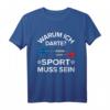 Sport Muss Sein Dart T-Shirt für Männer – Lustiges Dart Design für Dartspieler, Papas & Opas, Perfekt zu Dart Zubehör und Dartscheibe