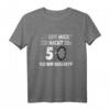 50. Geburtstag Dart T-Shirt - Ich bin nicht 50, ich bin Bullseye Dart Geschenk für Dartspieler & Fans, lustiges Motiv für runden Geburtstag