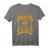 Herren Dart T-Shirt mit lustigem Spruch – Witziges Geschenk für Dartspieler, ideal für Humorvolle Fans