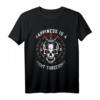 Happiness is a Tight Threesome Darts in Skull T-Shirt – Lustiges Dart-Shirt für Männer und Frauen, Perfekt als Geschenk für Dartfans