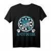 Lustiges Dart T-Shirt mit Spruch 'Die Welt ist eine Scheibe' – Perfektes Geschenk für Dartspieler, Team & Familie