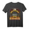 Dart 180 Klassiker Darter Dartspieler T-Shirt - Hochwertiges, klassisches Dartshirt mit doppeltem Saum