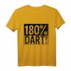 180 Prozent Dart T-Shirt für Männer – Coole Geschenkidee für Dartspieler, Darter & Dart Liebhaber zum Vatertag