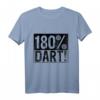 180 Prozent Dart T-Shirt für Männer – Coole Geschenkidee für Dartspieler, Darter & Dart Liebhaber zum Vatertag